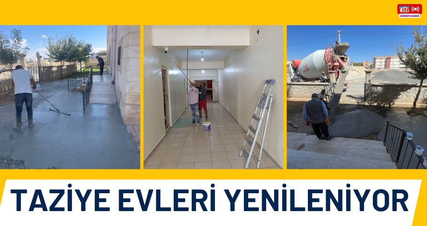 Taziye evlerinde yenileme çalışmaları gerçekleştirildi