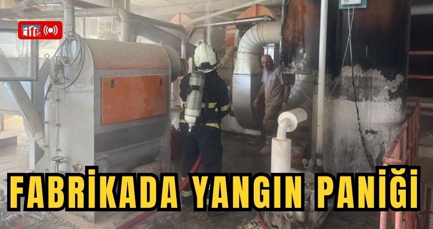 Fabrikada yangın paniği