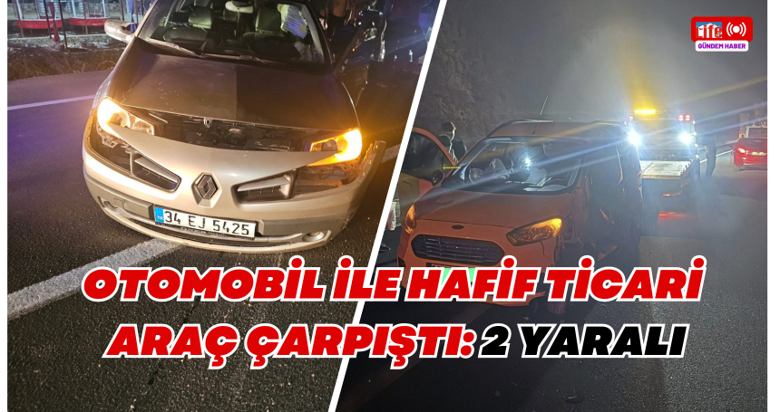 Mardin'de otomobil ile hafif ticari araç çarpıştı: 2 yaralı