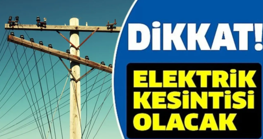 Mardin’de 1 Kasım’da Planlı Elektrik Kesintisi
