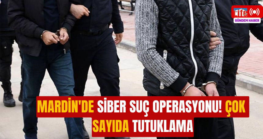 Mardin'de siber suç operasyonu! Çok sayıda tutuklama