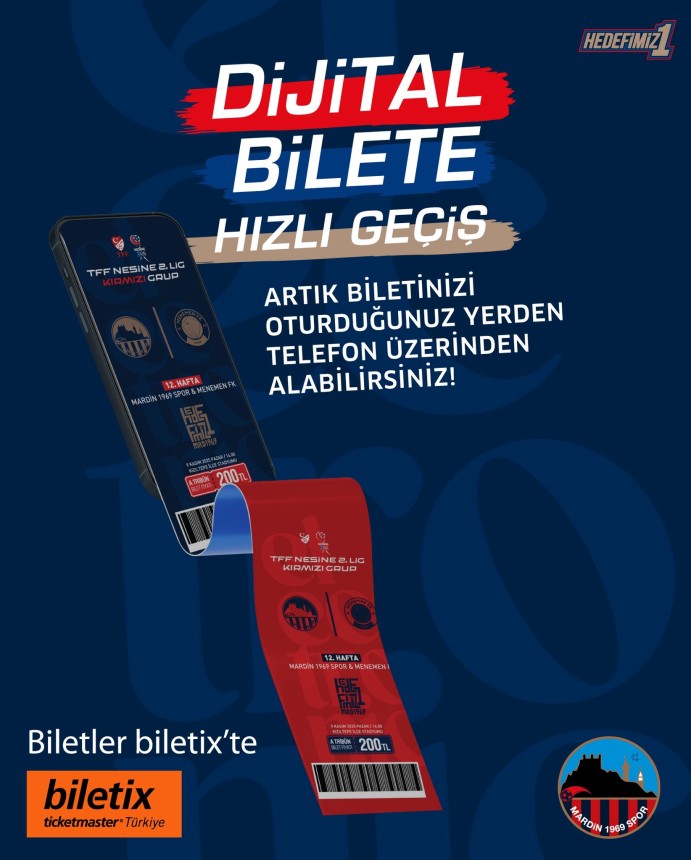 Mardinspor'da e bilet dönemi