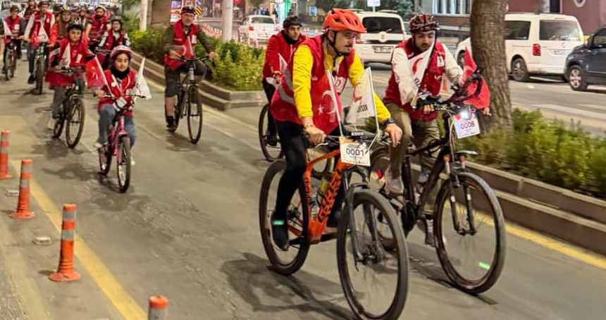 Şanlıurfa’da Kızılay Haftası’na özel bisiklet turu düzenlendi