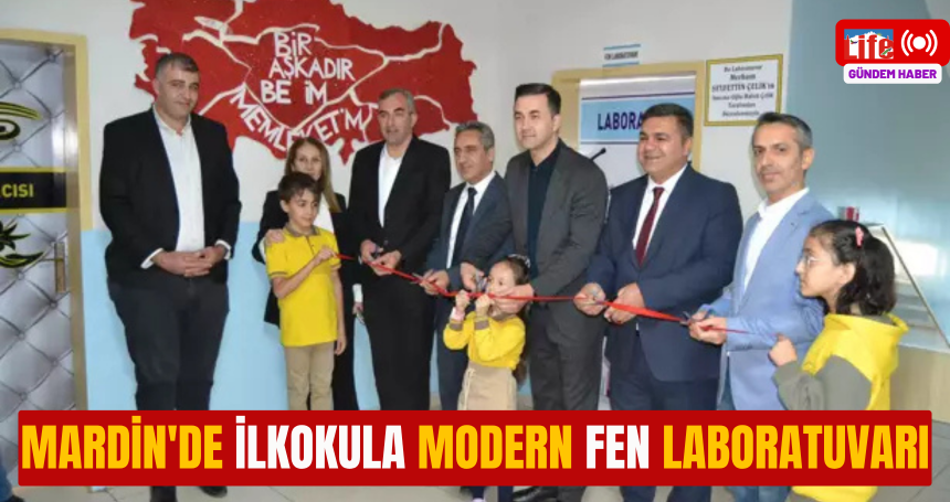Mardin'de ilkokula modern fen laboratuvarı