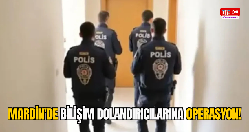 Mardin'de bilişim dolandırıcılarına operasyon!