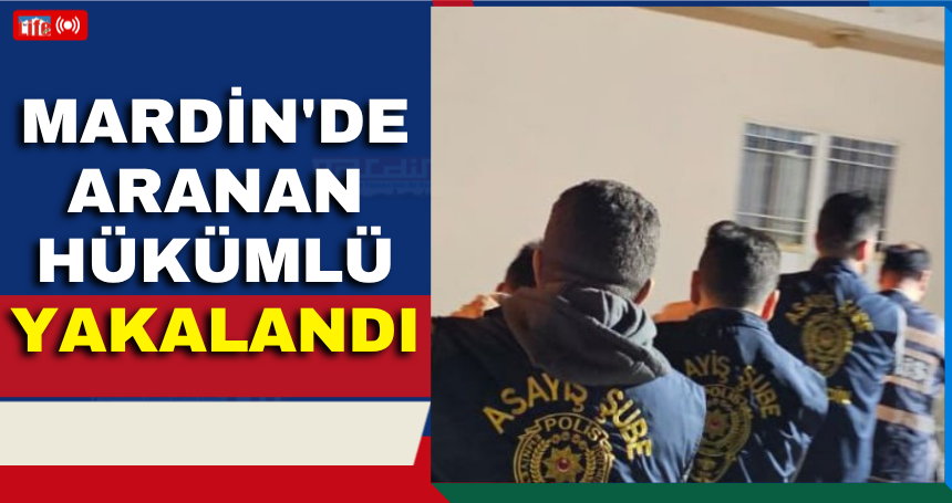 Mardin'de aranan hükümlü yakalandı