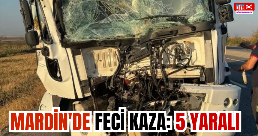 Mardin'de feci kaza: 5 yaralı