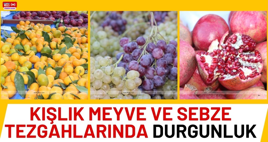 Mardin’de kışlık meyve ve sebze tezgahlarında durgunluk
