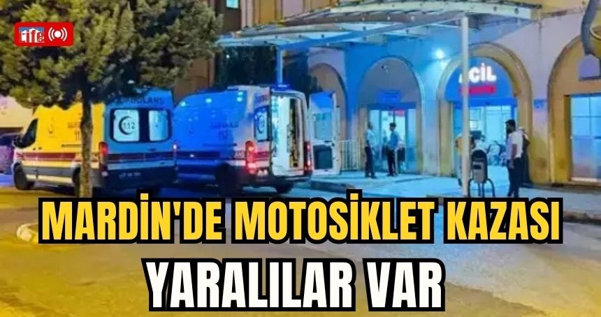 Mardin'de motosiklet kazası, yaralılar var