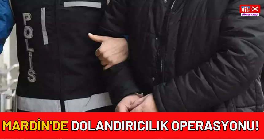 Mardin'de dolandırıcılık operasyonu!
