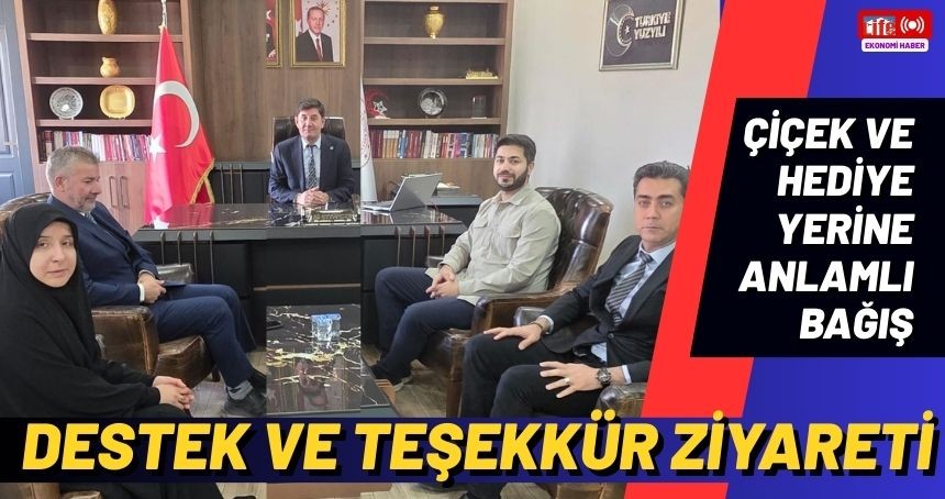 Mardin İHH’dan İl Milli Eğitim Müdürü’ne Anlamlı Hediye ve Destek!