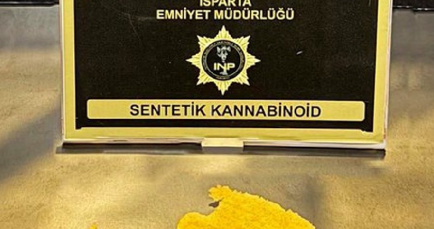 Isparta’da 306 adet sentetik kannabinoid ele geçirildi