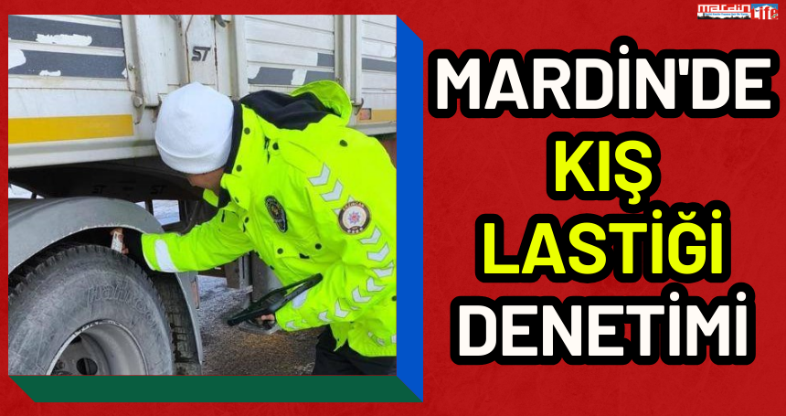Mardin'de "kış lastiği" denetimi
