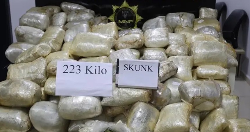 Mersin'de 223 kilogram uyuşturucu ele geçirildi