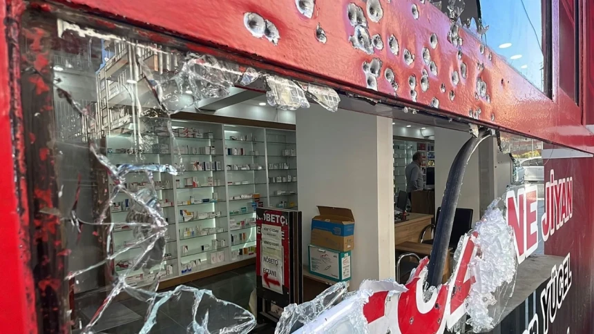 Eczaneye silahlı saldırı!