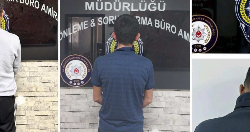 Gaziantep’te haklarında kesinleşmiş hapis cezası bulunan 3 şüpheli yakalandı