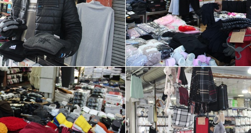 Atkı, eldiven ve bere tezgâhta kaldı: Esnaf havaların soğumasını bekliyor