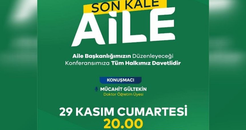 HÜDA PAR Bursa'da Aile Konferansı düzenleyecek