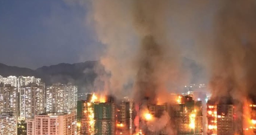 Hong Kong'daki büyük yangında ölü sayısı 146'ya yükseldi
