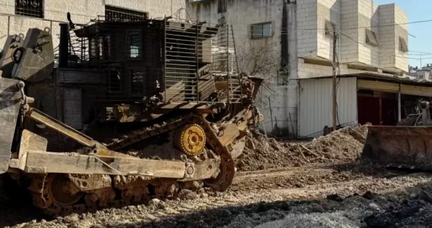 İşgal rejimi Tubas kentinden çekilirken, altyapıyı tahrip etti